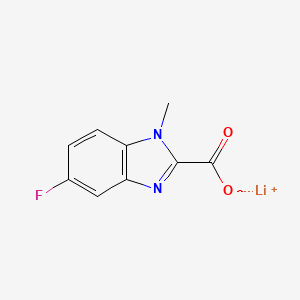 molecular formula C9H6FLiN2O2 B2949310 Lithium 5-fluoro-1-methyl-1H-benzo[d]imidazole-2-carboxylate CAS No. 2197062-40-9