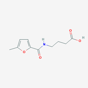molecular formula C10H13NO4 B2949311 4-[(5-Methyl-furan-2-carbonyl)-amino]-butyric acid CAS No. 367920-40-9