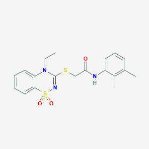 N-(2,3-dimethylphenyl)-2-((4-ethyl-1,1-dioxido-4H-benzo[e][1,2,4]thiadiazin-3-yl)thio)acetamide