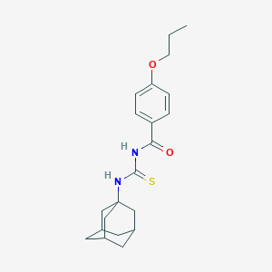 molecular formula C21H28N2O2S B294934 N-(1-adamantyl)-N'-(4-propoxybenzoyl)thiourea 