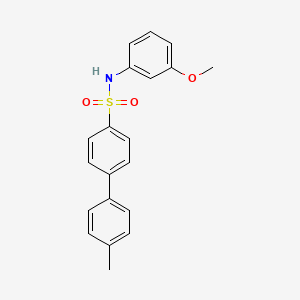 molecular formula C20H19NO3S B2949344 N-(3-methoxyphenyl)-4'-methyl-[1,1'-biphenyl]-4-sulfonamide CAS No. 670271-53-1