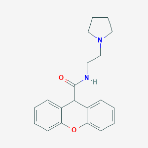 molecular formula C20H22N2O2 B294935 N-[2-(pyrrolidin-1-yl)ethyl]-9H-xanthene-9-carboxamide 