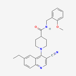 molecular formula C26H28N4O2 B2949357 1-(2-methoxybenzoyl)-N-[2-(1,3-thiazol-4-yl)ethyl]piperidine-4-carboxamide CAS No. 1226430-47-2