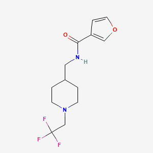 N-[[1-(2,2,2-Trifluoroethyl)piperidin-4-yl]methyl]furan-3-carboxamide