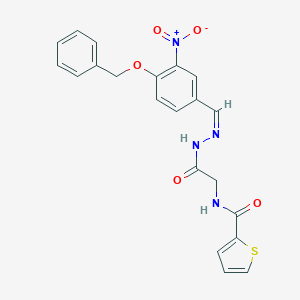 N-[2-(2-{4-(benzyloxy)-3-nitrobenzylidene}hydrazino)-2-oxoethyl]thiophene-2-carboxamide