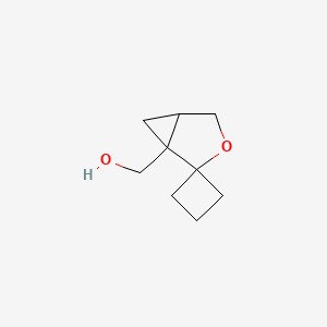 molecular formula C9H14O2 B2949360 (3-Oxaspiro[bicyclo[3.1.0]hexane-2,1'-cyclobutan]-1-yl)methanol CAS No. 2166932-74-5