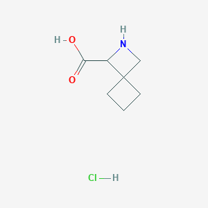 molecular formula C7H12ClNO2 B2949368 2-Azaspiro[3.3]heptane-1-carboxylic acid hydrochloride CAS No. 1909305-13-0