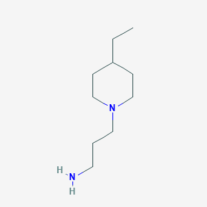 molecular formula C10H22N2 B2949373 3-(4-Ethylpiperidin-1-yl)propan-1-amine CAS No. 32813-35-7