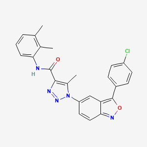 molecular formula C25H20ClN5O2 B2949385 1-[3-(4-氯苯基)-2,1-苯并恶唑-5-基]-N-(2,3-二甲苯基)-5-甲基-1H-1,2,3-三唑-4-甲酰胺 CAS No. 950357-41-2