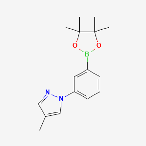 molecular formula C16H21BN2O2 B2949396 3-(4-Methyl-1H-pyrazol-1-yl)phenylboronic acid pinacol ester CAS No. 2223031-47-6