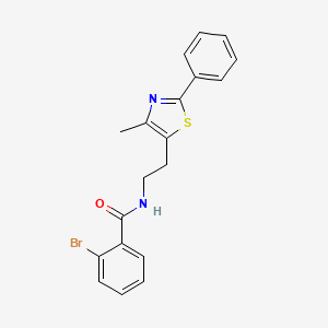 B2949408 2-bromo-N-(2-(4-methyl-2-phenylthiazol-5-yl)ethyl)benzamide CAS No. 893995-23-8