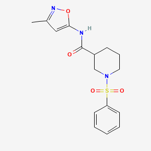 N-(3-methylisoxazol-5-yl)-1-(phenylsulfonyl)piperidine-3-carboxamide