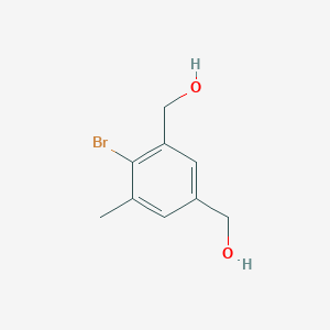 molecular formula C9H11BrO2 B2949424 [2-Bromo-5-(hydroxymethyl)-3-methylphenyl]methanol CAS No. 860610-76-0