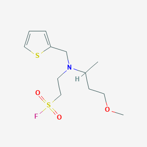 2-[4-Methoxybutan-2-yl(thiophen-2-ylmethyl)amino]ethanesulfonyl fluoride