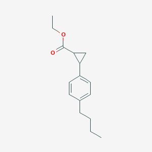 molecular formula C16H22O2 B2949435 Ethyl 2-(4-butylphenyl)cyclopropanecarboxylate CAS No. 832737-95-8