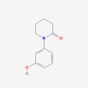 molecular formula C11H13NO2 B2949443 2-Piperidinone, 1-(3-hydroxyphenyl)- CAS No. 889129-41-3