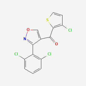 (3-Chloro-2-thienyl)[3-(2,6-dichlorophenyl)-4-isoxazolyl]methanone