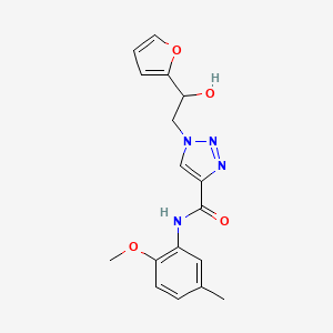 1-(2-(furan-2-yl)-2-hydroxyethyl)-N-(2-methoxy-5-methylphenyl)-1H-1,2,3-triazole-4-carboxamide