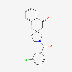 1'-(3-Chlorobenzoyl)spiro[chroman-2,3'-pyrrolidin]-4-one
