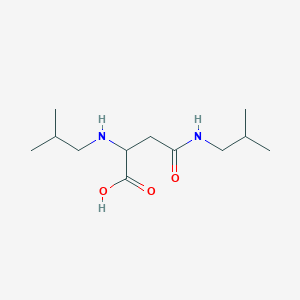 molecular formula C12H24N2O3 B2949455 2-[(2-methylpropyl)amino]-3-[N-(2-methylpropyl)carbamoyl]propanoic acid CAS No. 108245-39-2