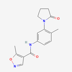 5-METHYL-N-[4-METHYL-3-(2-OXOPYRROLIDIN-1-YL)PHENYL]-1,2-OXAZOLE-4-CARBOXAMIDE