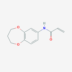 N-(3,4-dihydro-2H-1,5-benzodioxepin-7-yl)prop-2-enamide