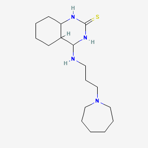 molecular formula C17H24N4S B2949462 4-{[3-(Azepan-1-yl)propyl]amino}-1,2-dihydroquinazoline-2-thione CAS No. 440334-12-3