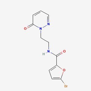 molecular formula C11H10BrN3O3 B2949465 5-bromo-N-(2-(6-oxopyridazin-1(6H)-yl)ethyl)furan-2-carboxamide CAS No. 1049549-48-5