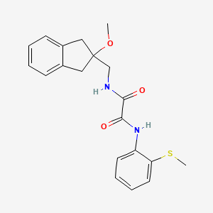 molecular formula C20H22N2O3S B2949467 N1-((2-methoxy-2,3-dihydro-1H-inden-2-yl)methyl)-N2-(2-(methylthio)phenyl)oxalamide CAS No. 2034446-16-5