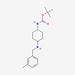 molecular formula C19H30N2O2 B2949470 tert-Butyl (1R*,4R*)-4-(3-methylbenzylamino)cyclohexylcarbamate CAS No. 1286273-32-2