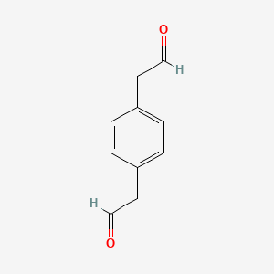 molecular formula C10H10O2 B2949474 2-[4-(2-Oxoethyl)phenyl]acetaldehyde CAS No. 39246-00-9