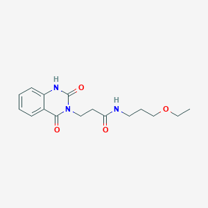 molecular formula C16H21N3O4 B2949485 3-(2,4-dioxo-1H-quinazolin-3-yl)-N-(3-ethoxypropyl)propanamide CAS No. 688773-84-4