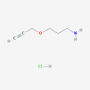molecular formula C6H12ClNO B2949499 3-Prop-2-ynoxypropan-1-amine;hydrochloride CAS No. 1099527-91-9; 1342261-72-6