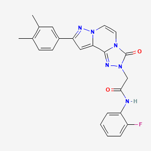 molecular formula C23H19FN6O2 B2949501 Chembl4579193 CAS No. 1206988-34-2