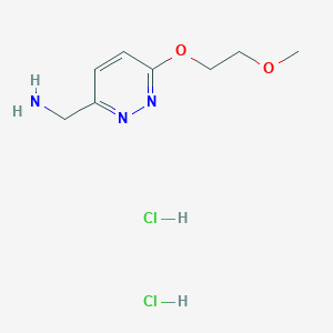 [6-(2-Methoxyethoxy)pyridazin-3-yl]methanamine dihydrochloride