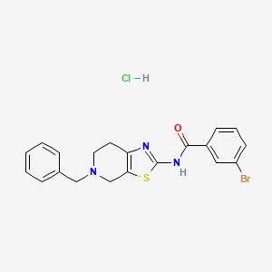 N-(5-benzyl-4,5,6,7-tetrahydrothiazolo[5,4-c]pyridin-2-yl)-3-bromobenzamide hydrochloride