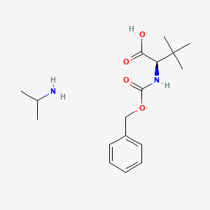 molecular formula C17H28N2O4 B2949526 Propan-2-amine (R)-2-(((benzyloxy)carbonyl)amino)-3,3-dimethylbutanoate CAS No. 2049127-83-3