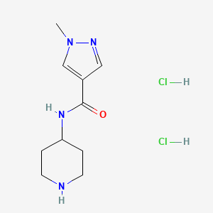 1-methyl-N-(piperidin-4-yl)-1H-pyrazole-4-carboxamide dihydrochloride
