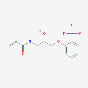 N-{2-hydroxy-3-[2-(trifluoromethyl)phenoxy]propyl}-N-methylprop-2-enamide