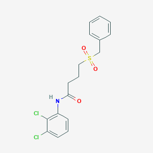 molecular formula C17H17Cl2NO3S B2949563 4-(苄基磺酰基)-N-(2,3-二氯苯基)丁酰胺 CAS No. 923413-77-8