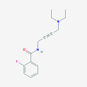 molecular formula C15H19FN2O B2949581 N-(4-(diethylamino)but-2-yn-1-yl)-2-fluorobenzamide CAS No. 1396878-87-7