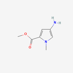 molecular formula C7H10N2O2 B2949583 Methyl 4-amino-1-methyl-1H-pyrrole-2-carboxylate CAS No. 72083-62-6