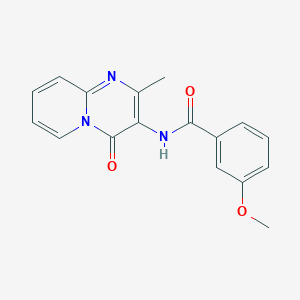 molecular formula C17H15N3O3 B2949599 3-methoxy-N-(2-methyl-4-oxopyrido[1,2-a]pyrimidin-3-yl)benzamide CAS No. 897624-26-9