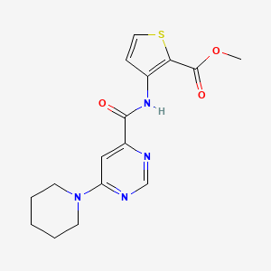 Methyl 3-(6-(piperidin-1-yl)pyrimidine-4-carboxamido)thiophene-2-carboxylate