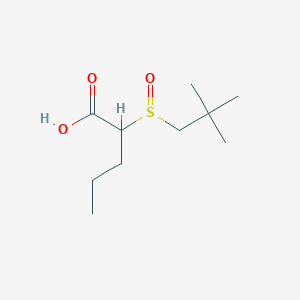 molecular formula C10H20O3S B2949638 2-(2,2-Dimethylpropylsulfinyl)pentanoic acid CAS No. 2280134-05-4