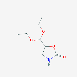 5-(Diethoxymethyl)-1,3-oxazolidin-2-one