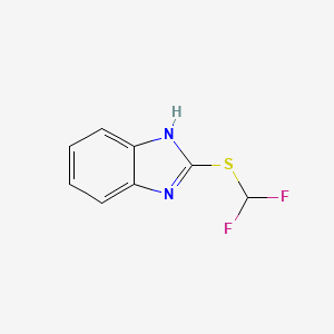 molecular formula C8H6F2N2S B2949644 2-[(difluoromethyl)thio]-1H-benzimidazole CAS No. 321578-79-4