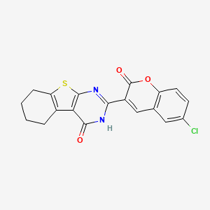 2-(6-chloro-2-oxo-2H-chromen-3-yl)-5,6,7,8-tetrahydro[1]benzothieno[2,3-d]pyrimidin-4(3H)-one