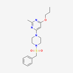 2-methyl-4-(4-phenylmethanesulfonylpiperazin-1-yl)-6-propoxypyrimidine