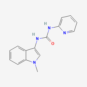 molecular formula C15H14N4O B2949678 1-(1-methyl-1H-indol-3-yl)-3-(pyridin-2-yl)urea CAS No. 941927-44-2